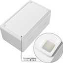 READAEER Makeup Organizer 3 Pieces Cosmetic Storage Case with 6 Drawers (White)