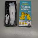 LuckyTail Pet Nail Grinder for Dogs and Cats - Super Quiet and Low Vibration Electric Dog Nail Grinder with 2 LED Lights - USB Rechargeable and Cordless - 2 Speeds - Small to Large Pets