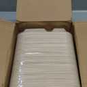 Celel 100 Pack 2 Compartment Paper Bowls for Nacho, Cheese, Chip and Salsa, Microwavable Two Compartment Chip and Dip Paper Food Boats for Carnival Party Catering