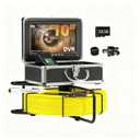 Sewer Camera 100ft, Drain Camera with 10'' IPS DVR, 1080P HD Pipeline Inspection Camera with 23mm Sapphire Lens, 5X Zoom, Meter Counter, Sewer Inspection Camera, Pipe Camera with 7mm Cable & 32G Card