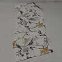 Leeva Farmhouse Curtain Valances for Living Room, Grey Bird Curtains for Kitchen, Rod Pocket Window Valances for Bedroom, 60 x 14 Inch