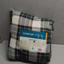 Comfort Spaces Cotton Flannel Sheets Queen Size, Ultra Soft Flannel Sheet Set with 14" Elastic Pocket Fits up to 16" Mattress, Plain Print Warm Flannel Bedding, Scottish Plaid Green 4 Piece