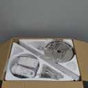 Ceiling Fans with Lights, 52 Inch Low Profile Ceiling Fan with Light and Remote Control, Flush Mount, DC Reversible Motor, Noiseless, Nickel 6 Speeds Ceiling Fan for Bedroom