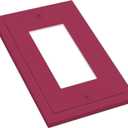 Wine Red Outlet Covers Burgundy 1 Gang Rocker Single Light Switch Cover Plate Decorative Gfci Wall Plate Electrical Switch Plate Covers Living Room Bedroom Dramatic Modern Cover