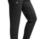 G Gradual Women's 32" Inseam Tall Sweatpants Cotton Joggers with Zipper Pockets Yoga Lounge Athletic Pants for Women (Black)