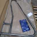 52x32 Inground Pool Rail, Rustproof #304SS Swimming Pool Stair handrail with no-Slip Cover, mounting Base & Accessories