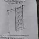 Fredbeck 42in x 84in White Glass Barn Door with 7FT 84inch Sliding Doors Hardware Kit Included & Handle,PVC Surface,Need to Assembly,Water-Proof