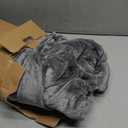 Bedsure GentleSoft Fleece Blanket Twin Size Grey - 300GSM Lightweight Plush Fuzzy Cozy Soft Warm Blanket for Bed, Sofa, Couch, Travel, Camping, 60x80 inches