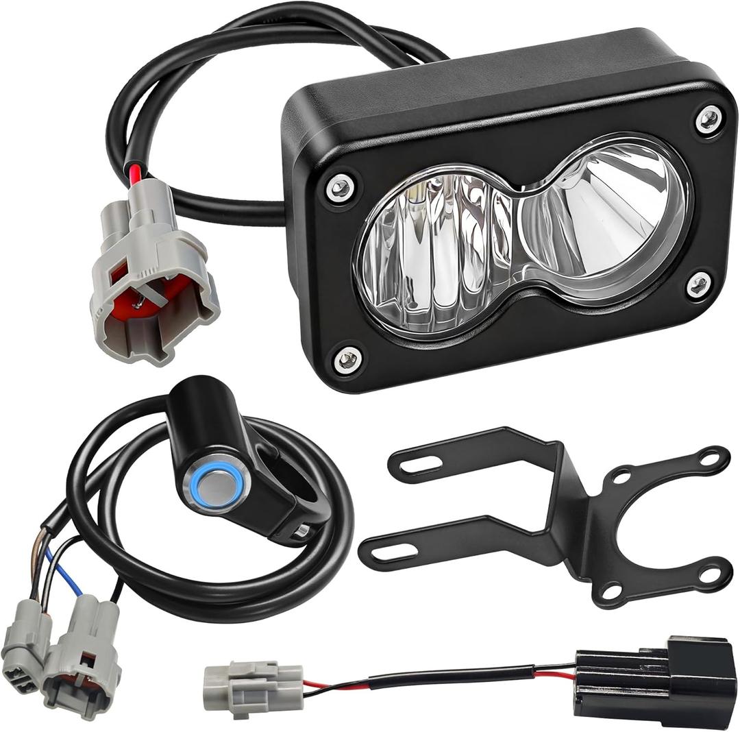 SOFO Upgraded Headlight Kit for Sur-Ron Segway X260 / Talaria Sting R MX4 - Plug & Play Dirt Bike Headlamp with Handlebar Switch, Aluminum Housing, Spot & Flood Combo Beam
