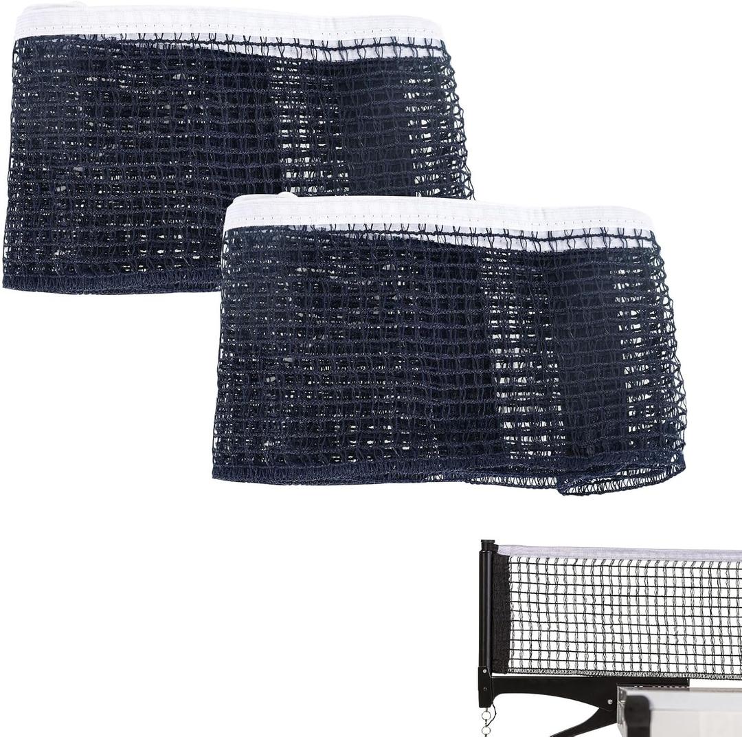 Ping Pong Net Compatible with Stiga, Durable Stable Table Tennis Net Compatible with Stiga, Stable for Intense Table Tennis Matches with Chian Tension,Navy,2PCS