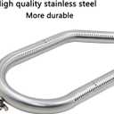 Hisencn Stainless Steel Gas Grill Burner Replacement, BBQ Tube Pipe Burner Parts for Costco Kirkland 720-0011, 720-0108, 720-0021, Nexgrill, Virco Classic Models, 16 1/2 inch x 6 1/8 inch,Set of 3
