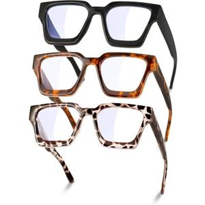 YDAOWKN Oversized Blue Light Blocking Glasses for Woman Rectangle Frame Fashion Chic Preppy Anti Eyestrain