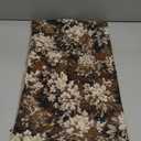 Yangest Neutral Floral Pillow Cover 12 x 20 Inches, Vintage Chenille Rectangle Throw Pillow Cover Soft Decorative Farmhouse Accent Couch Pillow Cover for Living Room Bedroom, Coffee Brown