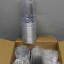 20 oz 100 Pack Clear Plastic Cups with Lids, Sturdy Iced Coffee Cups with Sip Lids, Disposable Food Safe Smoothie Cup for Cold Drinks, Juice, Milkshake