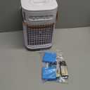 Portable Air Conditioners w/Remote, Mini Air Conditioner, 5400mAh Built-in Battery, 1.2L Water Tank & Ice Box, Auto-off Timer, Evaporative Air Cooler With 3Speeds, Desktop Fan For HomeOutdoors