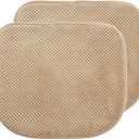 Khaki Foam Seat Cushions Kitchen Chairs Pads for Dining Chairs 2 Pack Non Slip Patio Seat Cushions Washable U Shaped Soft Thick Large Metal Wooden Chair Cushions,17" x 15"