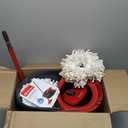 O-Cedar System Easy Wring Spin Mop & Bucket with 3 Extra Refills, One Mop Refill Used