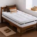 QUEEN ROSE Twin Mattress Topper, Extra Thick 3D Snow Alternative Down Pillow-Top Cooling Mattress Pad Bed Cover Mattress Topper, Hotel Quality, Plush and Support