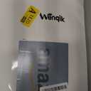 Wenqik 16 Pcs Winter Wooden Snowflake Decor Christmas Winter Snowflake Tabletop Decorations 3D Snow Table Signs Standing Centerpiece Xmas Tiered Tray Decorations for Party(Red White)