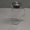 60 Ounces Glass Pitcher with Lid, Hot/Cold Water Jug, Juice and Iced Tea Beverage Carafe