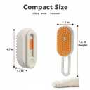 2 x 4 in 1 Cat Steam Brush for Shedding, Rechargeable Steam Pet Brush for Dog and Cat, Anti-Static, Massage, Cleaning, Shedding & Combing All In One!(Brown)