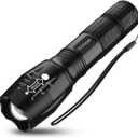 Victoper LED Flashlight 1 Pack, Bright Tactical Torch High Lumens with 5 Modes, Waterproof Zoomable Flash Light for Outdoor, Gifts for Hunting Camping Essentials Gear