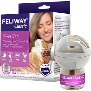 FELIWAY Classic Cat Calming Pheromone Diffuser, 30 Day Starter Kit (48 mL)