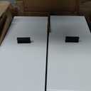 Nightstand Set of 2 with Single Drawer,Leather Side Table,Modern Bedside Table with Metal Legs for Bedroom,Small Accent End Table,White