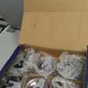 ColoVie Glass Tumbler with 3 IN 1 Lids and Glass Straws(Extra Silicone Tips), Silicone Protective Sleeve, Iced Coffee Cup, Travel Water Bottle, Soda Beer Can Cups, Hot Tea-Gray 16 Oz 6Pc