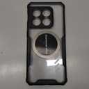 Case for OnePlus 10 Pro Compatible with Radiator Ultra Slim Scratch-Resistant Shock-Absorbing Clear Magnet Back Case, Black