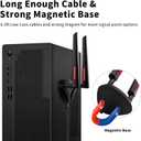 WiFi 6 6E Tri-Band 2.4GHz/5GHz/6E Magnetic Base Antenna for PC Desktop Computer Motherboard WiFi Router, Eifagur