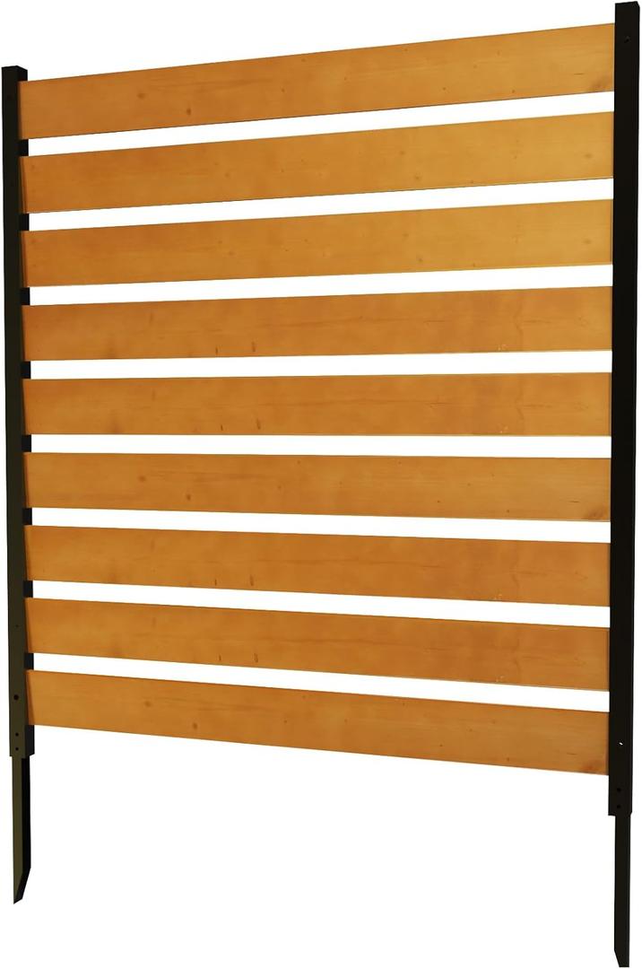 Privacy Fence Panels Screen - Air Conditioner Trash Can Screen Wood Metal for AC Unite Garbage Bin Pool Equipment Enclosure Garden Yard Decorative Outdoor (44X44 Horizontal)