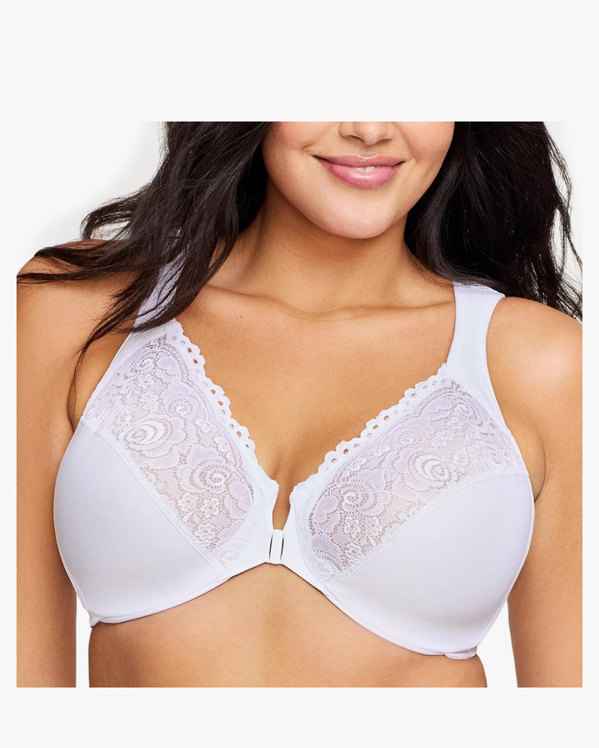 Glamorise Women's Wonderwire Front-closure Bra Underwire #1245, Size:36G