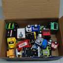 JOYIN 18 Pcs Pull Back City Cars and Trucks Toy Vehicles Set, Friction Powered Mini Cars Toys for Toddlers, Party Favors for Kids 3-5, Birthday Gifts for Boys and Girls, Treasure Box Toys