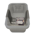 Set of Heritage Living Multipurpose Storage Bins Clear Plastic Containers Designed For Organizing Household Items, 2 Psc
