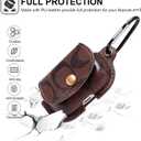 for AirPods Pro 3 Case 2025, Compatible with AirPods Pro 3rd Generation Case, Full Body Shockproof Protective Cover for Women Men with Keychain, Coffee
