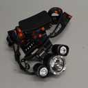 LED Head Torch,Headlamp-Super Bright LED Headlamp Headlight Lumens Zooomable Waterproof, Rechargeable Battery Charger