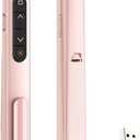 QUI Presentation Clicker for PowerPoint, RF 2.4GHz USB C Wireless Presenter Remote with Volume Control, PowerPoint Clicker Slide Advancer for Mac, Windows, Laptop, Keynote (Pink)