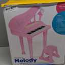 31 Keys Piano Keyboard Toy for Kids, Birthday Gift for 1 2 Year Old GirlsPink Musical Piano Toy for Toddlers with Microphone and Stool