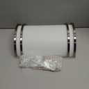 Indoor Wall Sconce, Half Cylinder Wall Light Fixture, 3000K 4000K 5000K Color Temperature Adjustable, Dimmable LED Modern Wall Light for Hallway Bedroom Living Room, Brushed Nickel (1 Pack)