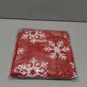 2 Pack Christmas Pillow Covers 18x18, Chenille Double-Sided Snowflake & Christmas Tree Decorative Throw Pillow Cases, Soft Farmhouse Holiday Cushion Covers for Sofa Couch Bed(Red,18x18)