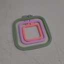MUFEKUM Square Embroidery Hoops, Cross Stitch Hoop and ABS Plastic Embroidery Hoops for Sewing, Needlework, Cross Stitch, Embroidery Projects (3PCS-3", 4.3", 6.5")