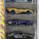 Hot Wheels Batman Toy Car 5-Pack, Set of 5 1:64 Scale Die-Cast Batman-Themed Vehicles Including The Batmobile