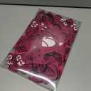 CN 8PCS 7" Breast Cancer Awareness Large Cheer Bows,Hot Pink Ribbon Cheerleading Bows Ponytail Holder for Girls, Glitter Cheer Hair Bows with Elastic Hair Tie for Competition (Pattern B)