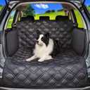 Meadowlark SUV Cargo Liner Dog Seat Covers, Double Stitched & Extra Padded, Water Repellant, Anti Shock, Non-Slip, Car Cover Trunk Mat, Dog Accessories, Pet Car Seat Protector for Fur & Mud (Black)