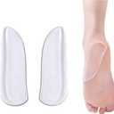 MARS WELLNESS Medial & Lateral Heel Wedge Silicone 2 Pairs - Universal - Adhesive Shoe Insert for Knock Knee Pain, Bow Legs, Foot Alignment - Pronation, Supination