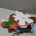 Fennoral 12 Pack Christmas Crafts for Kids Christmas Foam Stickers with Snowman Penguin Santa Claus Elf Gingerbread Man Reindeer Pattern Christmas Arts and Crafts DIY for Kids Boys Girls