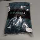 Women's Velvet V Neck Puff Sleeve Dress for Wedding Guest Cocktail Elegant Bodycon Party Midi Dress (Green, XL)