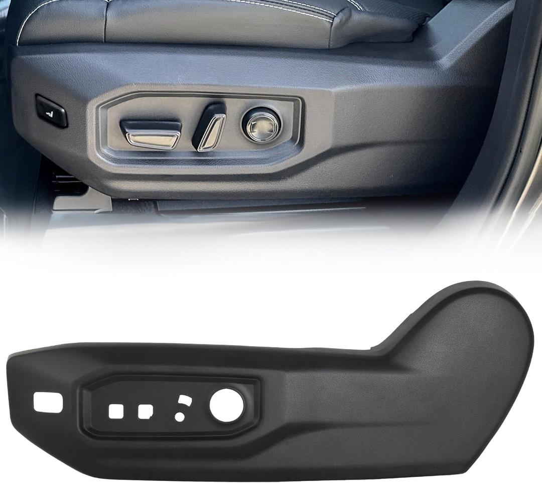 Driver Seat Track Cover Panel Compatible with 2022-2026 Toyota Tundra Sequoia with Lumbar Support Left Seat Trim Recline Side Cushion Shield Replaces 71806-0C102-C0 71806-0C101-C0
