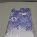 Avezano 6 pcs Winter Snowflake Tablecloths Plastic 108 x 54 inch Winter Wonderland Party Decorations for Kids Girls Blue and Purple Christmas Birthday Table Cover Disposable